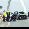 VIDEO. O mașină în care se aflau 7 femei s-a răsturnat pe Podul Basarab din București