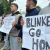 (foto/video) Protest la Ambasada SUA din Chișinău: „Blinken, go home!”