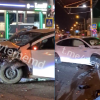 (video) Un Ford și un Renault, făcute praf pe o stradă din centrul capitalei: Ce spune poliția