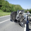O femeie din Sibiu s-a răsturnat cu mașina, la Costești