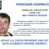 Bărbat dispărut în Gorj, căutat de polițiștii din toată țara