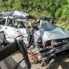 Doi tineri români, morţi pe o autostradă din Ungaria. Impactul a fost atât de puternic, încât motorul maşinii s-a desprins de caroserie