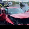 Foto: Accident rutier pe DN1 Turda-Cluj! Un Ferrari a fost distrus complet