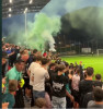 VIDEO Atmosfera de la un meci din liga a 4-a din Bistrița-Năsăud, întreținută cu fumigene și torțe, virală pe Tik Tok