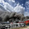 Un incendiu la o fabrică din Salcea a impus transmiterea unui mesaj Ro-Alert