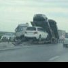 Circulație cu dificultate pe DN 2, în Bacău, după un accident: doi răniți