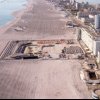 FOTO | Imagini dezolante de la malul mării: În mijlocul plajei Mamaia a apărut peste noapte un adevărat șantier