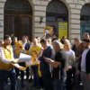 VIDEO AUR, protest în fața sediului AEP. George Simion tună și fulgeră: Românii din diaspora să vină în ţară / Marcel Ciolacu își bate joc de ei