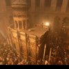 VIDEO Lumina Sfântă a fost aprinsă la Mormântul Domnului din Ierusalim. Reprezentantul Patriarhiei Române merge direct la Aeroportul din Tel Aviv