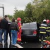 FOTO: ACCIDENT provocat de un șofer din Alba, pe Autostrada A1 Sebeș-Sibiu. Trei persoane au ajuns la spital