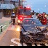 FOTO VIDEO: Accident la Alba Iulia, produs între două autoturisme în care se aflau trei persoane