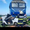 Accident mortal în Brașov, pe calea ferată. O mașină a fost lovită de tren