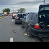 Accident în lanț între Horia și Șiria! Două tinere au fost transportate la spital
