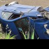 Accident la ieșirea din Iclod spe Aluniș, o mașină s-a răsturnat, o persoană rănită