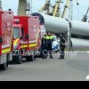 Oficial de la ISU Dobrogea: Unul dintre marinarii salvati de pe nava scufundata, transportat la Spitalul Clinic Judetean Constanta (GALERIE FOTO+VIDEO)
