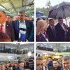 Premierul Marcel Ciolacu, vizită „fulger” la Ploiești, pe o ploaie torențială!