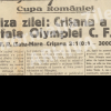 ISTORIE LOCALĂ Acum 90 de ani în Cupa României: Olympia CFR Satu Mare învingea Crișana într-un meci de legendă