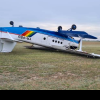 Avion AN-2 răsturnat pe un câmp din Buzău