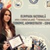 Buzoianca Geanina-Gabriela Buloiu, premiată la Olimpiada Națională Economic, Administrativ-Comerț