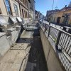 Imagini dezolante cu Canalul Morii rămas fără apă în centrul Clujului. Cum explică Primăria situația - FOTO