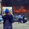VIDEO: Incendiul de ieri