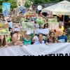 Sute de persoane au protestat la Iaşi şi au cerut crearea Parcului Natural Codrii Iaşilor
