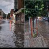 Vasluiul navigabil: străzile din zona Gării Vaslui, inundate după ploaia torențială de aseară. „La noi e ca la Veneția”