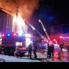 Incendiu de proporții în Vaslui. Hală pentru depozitarea furajelor, făcută scrum VIDEO+FOTO
