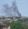 Incendiu devastator la un centru comercial din București. Intervin 12 mașini de pompieri