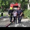 (video) Incendiul de pe Drumul Viilor, lichidat de pompieri: Trei persoane de la etajul superior, care se aflau în pericol, au fost evacuate
