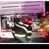 Un autocar cu 40 de copii a luat foc pe autostrada A10