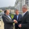 Nicolae Ciucă și Gheorghe Flutur, în vizită la Vatra Dornei pentru a-l susține pe ...