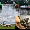 Urmările furtunii din Alba: străzi și imobile inundate, drumuri blocate, acoperișuri afectate de vijelii, locuințe fără curent