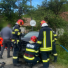 Una din cele două victime ale accidentului din Vânători, Cluj, transportată de urgență cu elicopterul SMURD la spital -VIDEO
